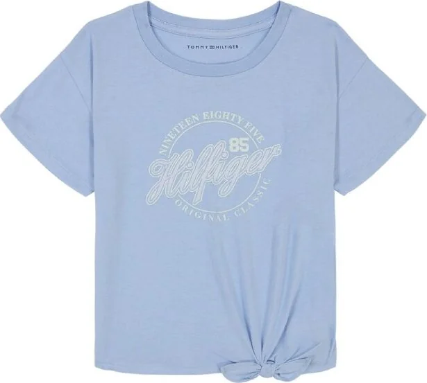 Дитяча футболка Tommy Hilfiger із вузлом 1159843083 (Блакитний M)