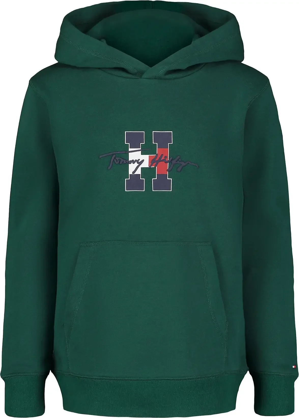 Дитяче худі на флісі Tommy Hilfiger з логотипом 1159843108 (Зелений S)
