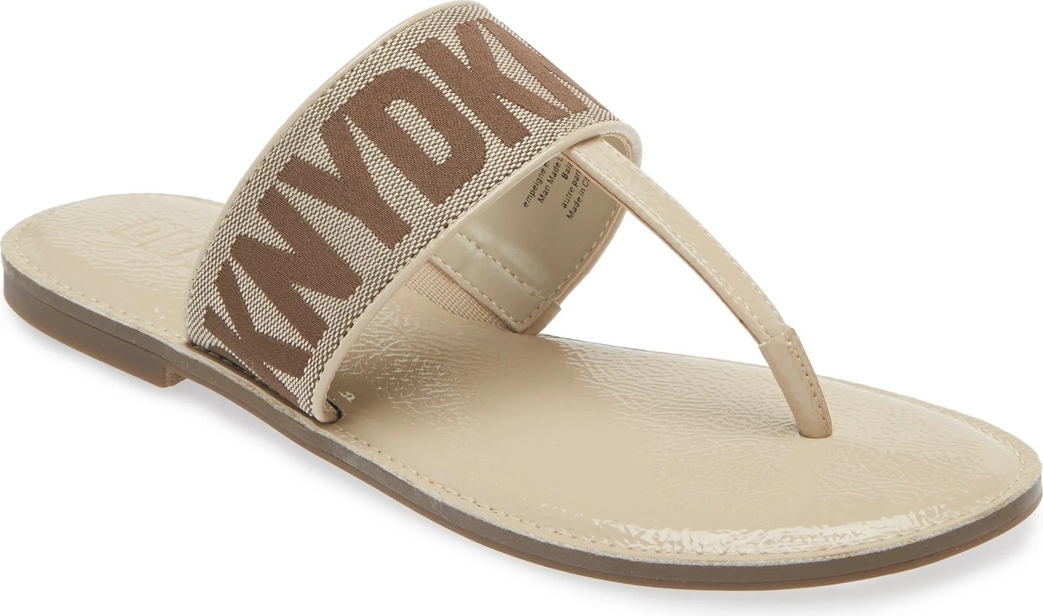 Жіночі в'єтнамки DKNY з логотипом 36 (6 US) 23 см Бежевий 1159843682