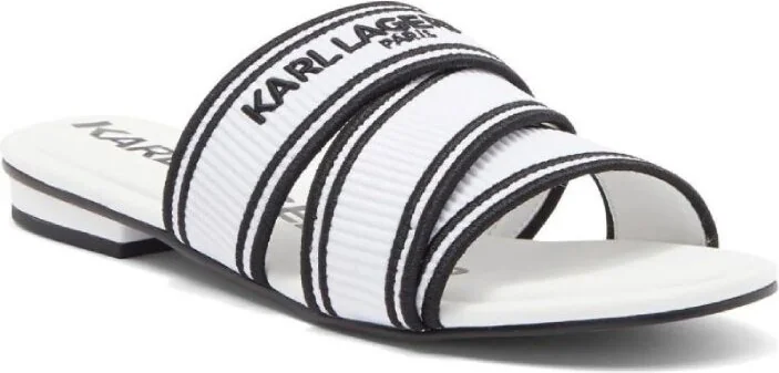 Жіночі шльопанці Karl Lagerfeld Paris з логотипом 37 (6,5 US) 23,5 см Білий 1159845513