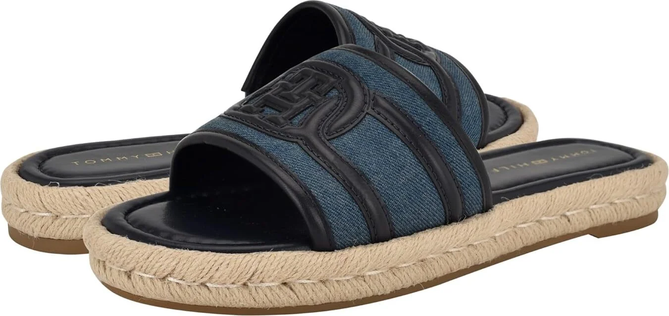 Жіночі шльопанці-еспадрільї Tommy Hilfiger 37 (6,5 US) 23,5 см Синій 1159846041