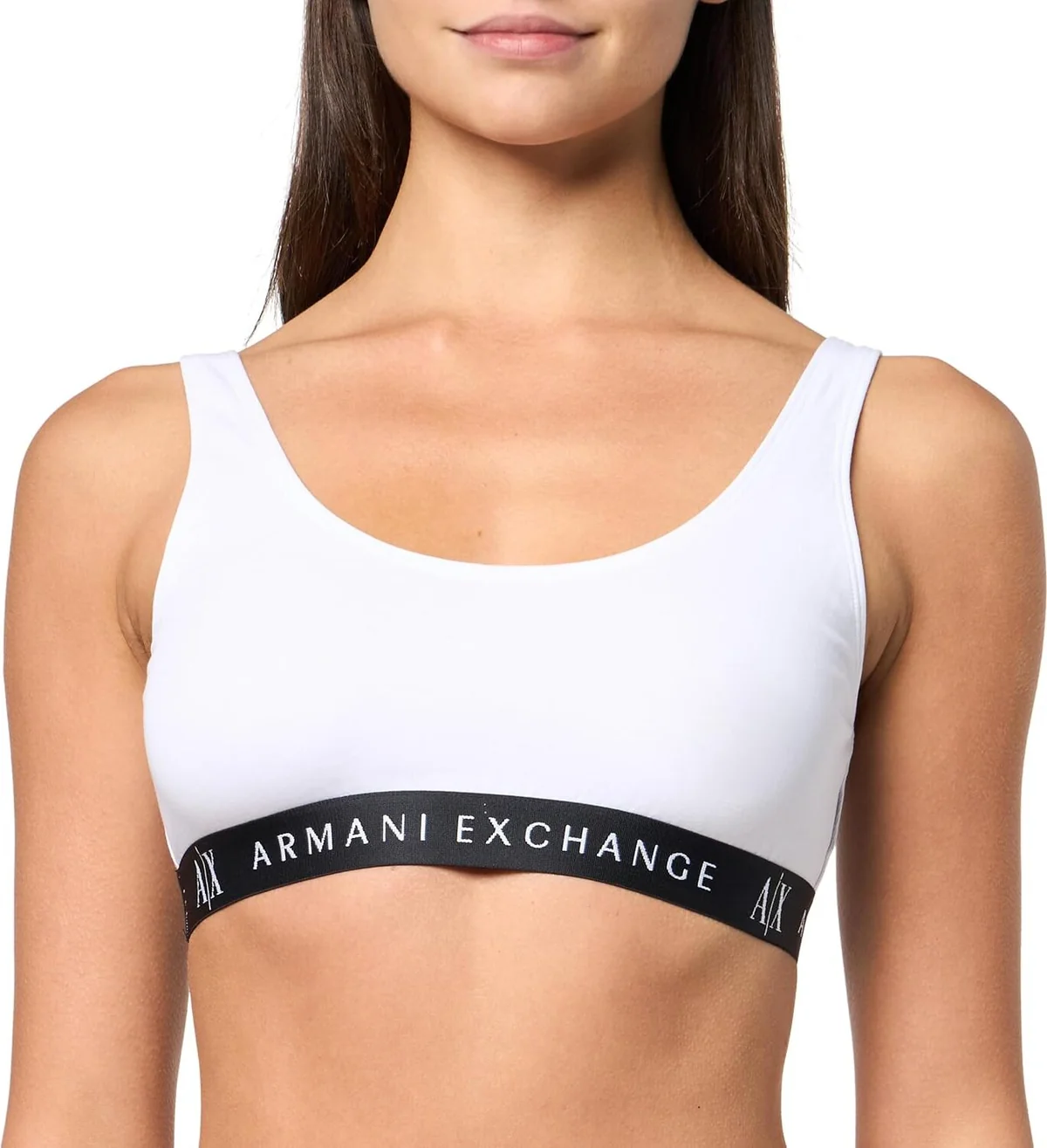 Жіночий бралет Armani Exchange з логотипом 1159846296 (Білий S)