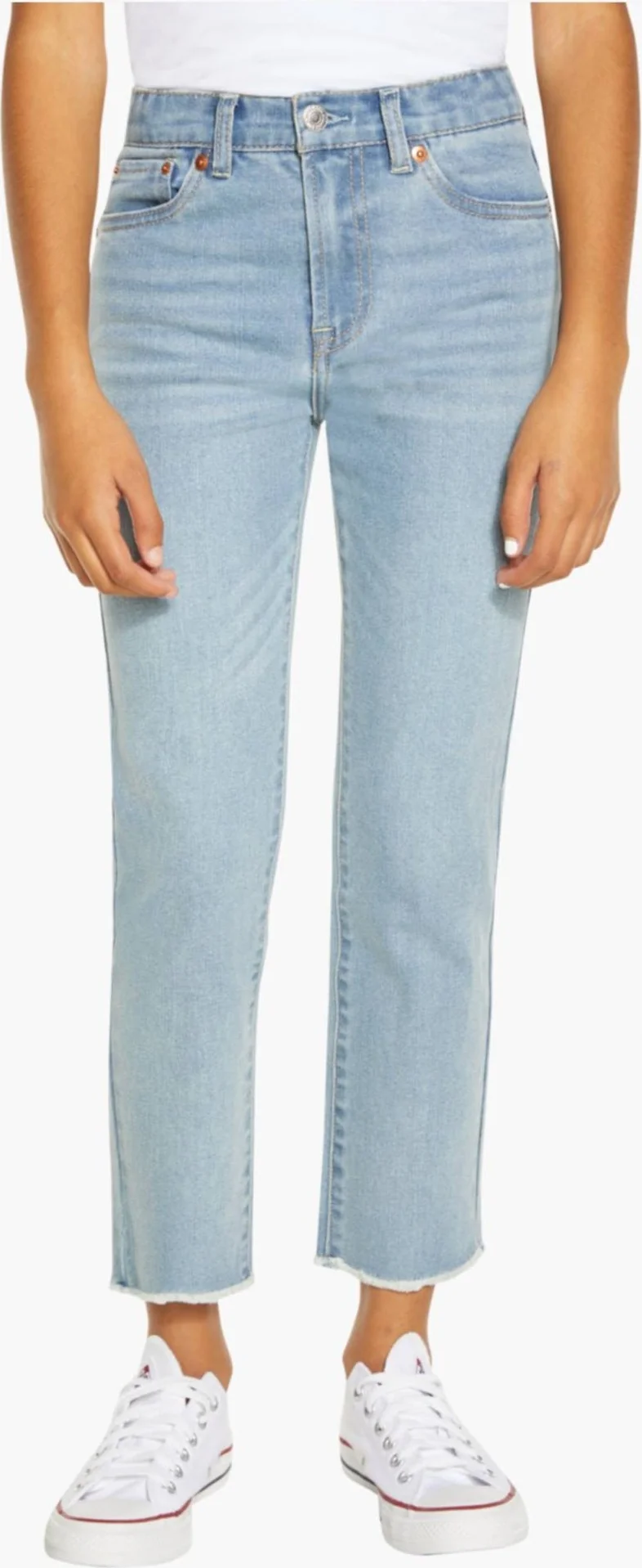 Джинси для дівчинки High Rise Ankle Straight Levi's 1159847142 (Блакитний 10)