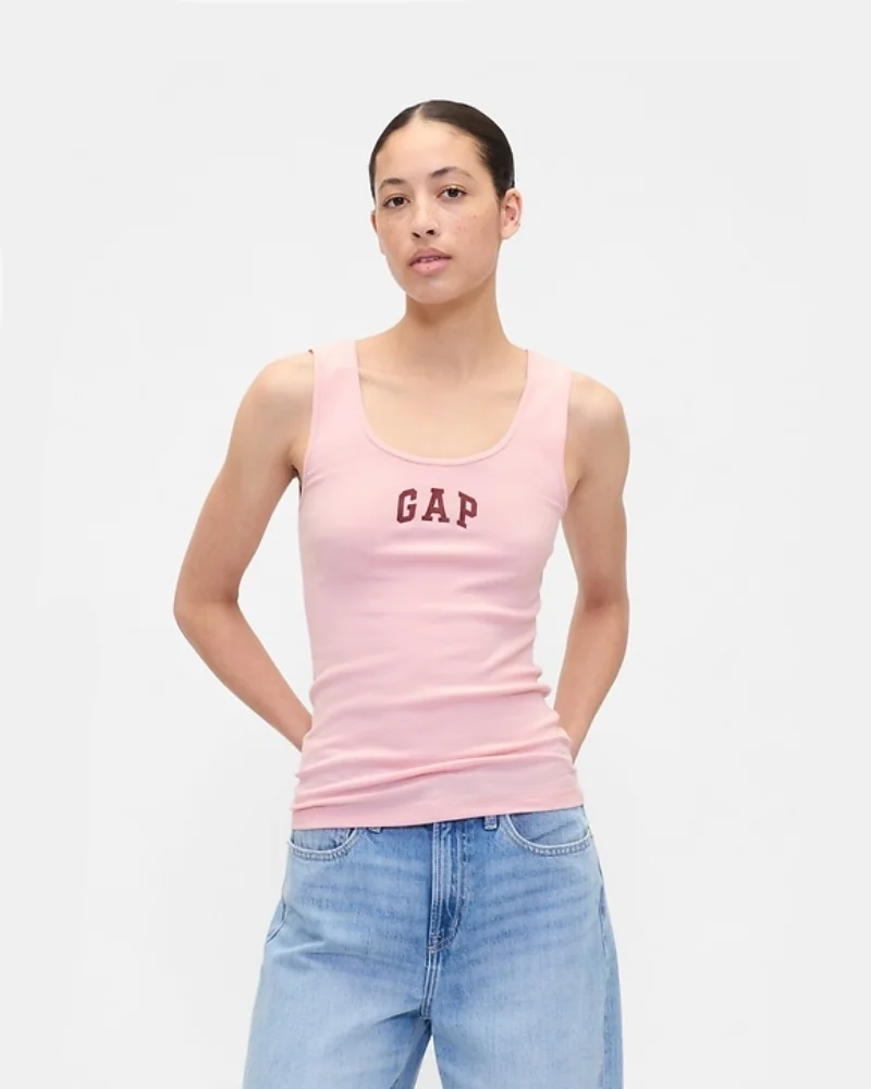 Майка жіноча GAP в рубчик 1159848063 (Рожевий L)