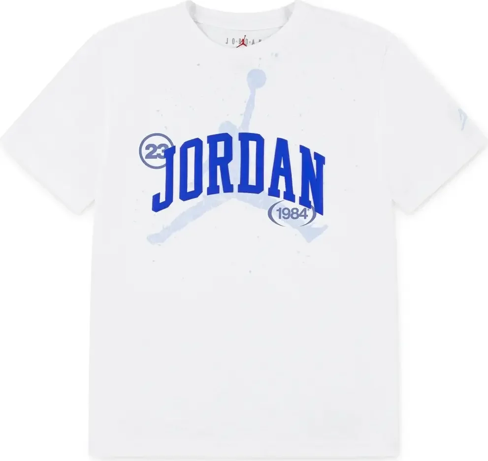 Дитяча футболка з принтом Nike Jordan 1159848613 (Білий/Блакитний XL)