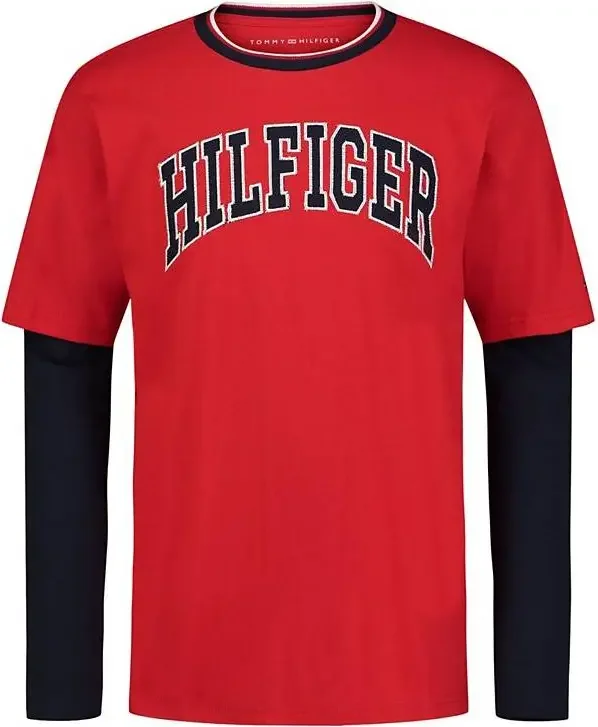 Дитячий лонгслів Tommy Hilfiger з логотипом 1159849145 (Червоний M)