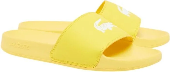 Чоловічі шльопанці Lacoste Serve 0.0 з логотипом 40,5 (8 US) 25,4 см Жовтий 1159850373