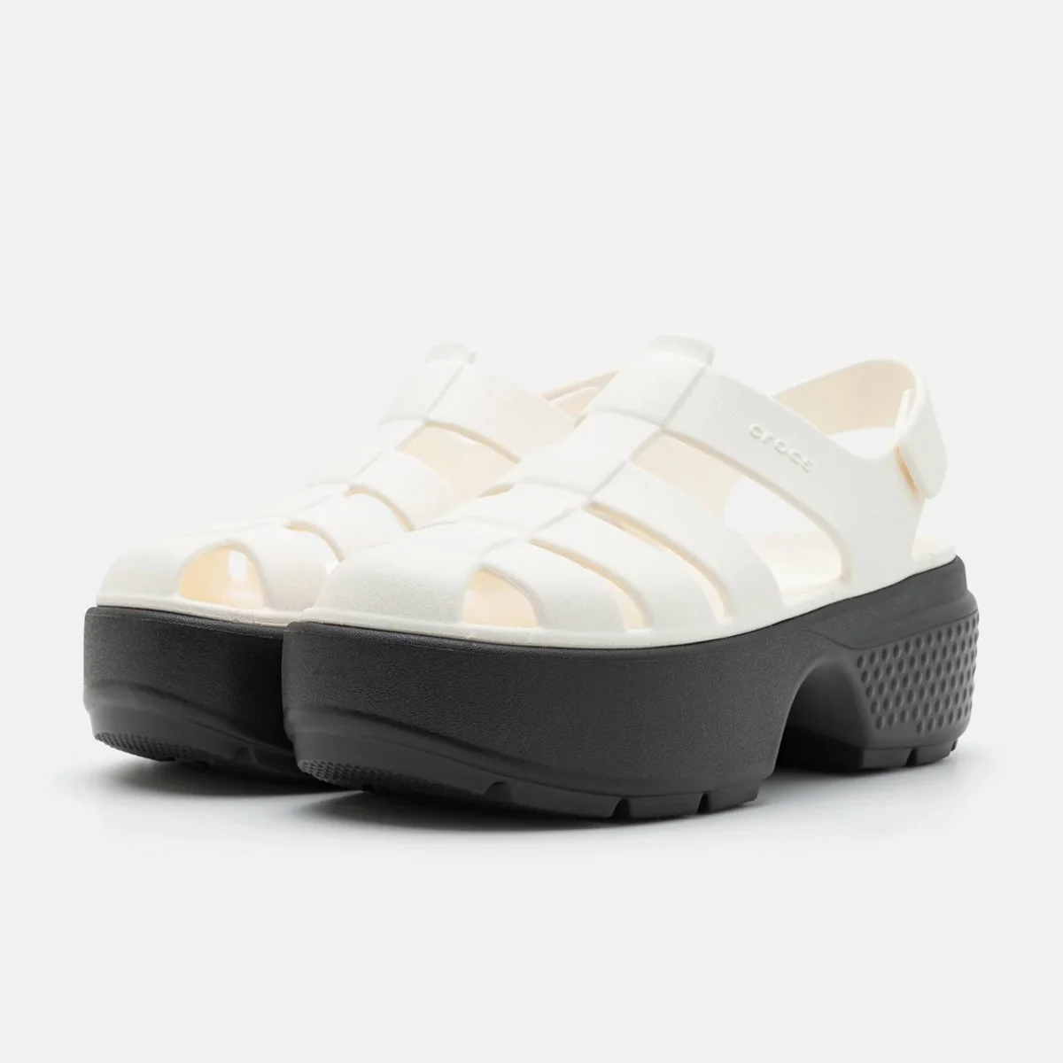 Жіночі сандалі Stomp Fisherman Crocs на платформі 39-40 (m7/w9 US) 26 см Білий 1159850962