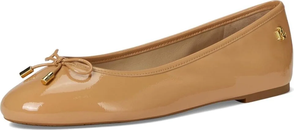 Жіночі шкіряні балетки Jayna Ralph Lauren 36,5 (6 US) 23 см Бежевий 1159852162