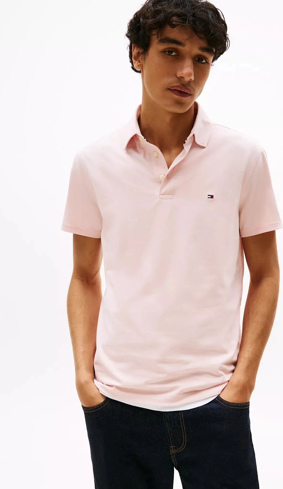 Чоловічі футболки-поло Tommy Hilfiger 1159852293 (Рожевий L)