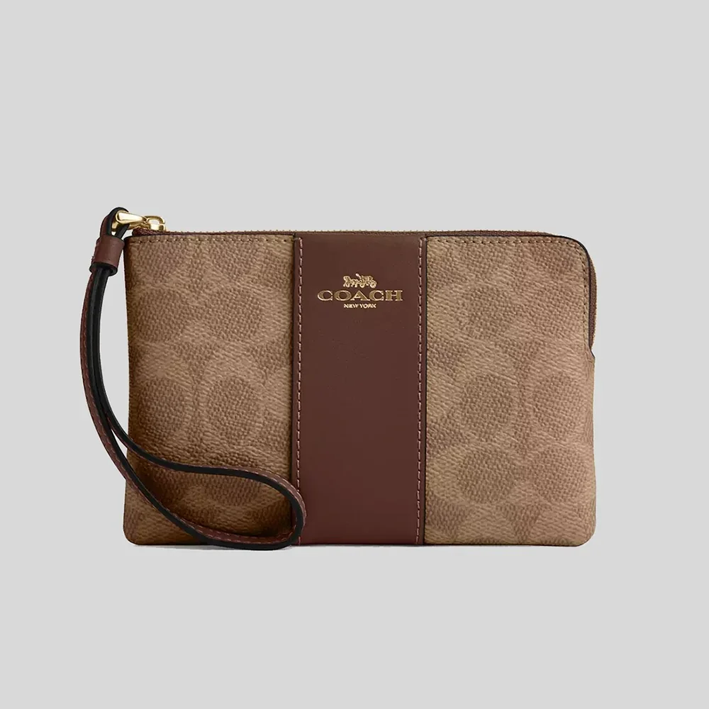 Компактний клатч Coach 1159852967 (Бежевий/Коричневий One size)