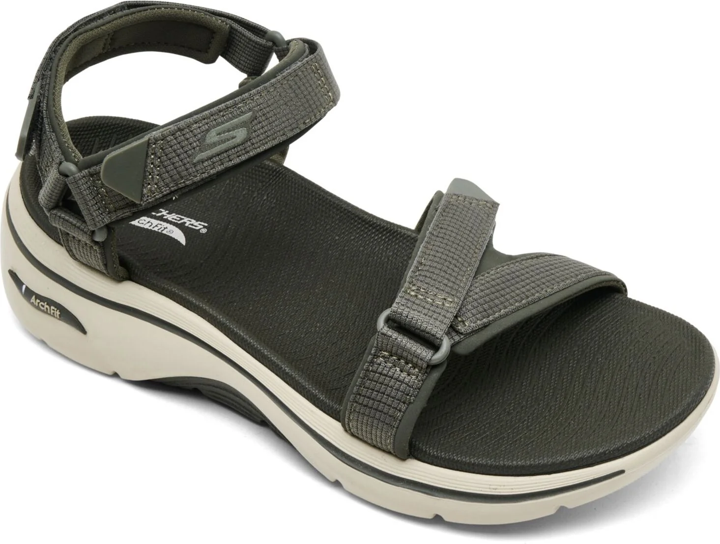 Жіночі текстильні сандалі Skechers 39 (9 US) 26 см Зелений 1159853073