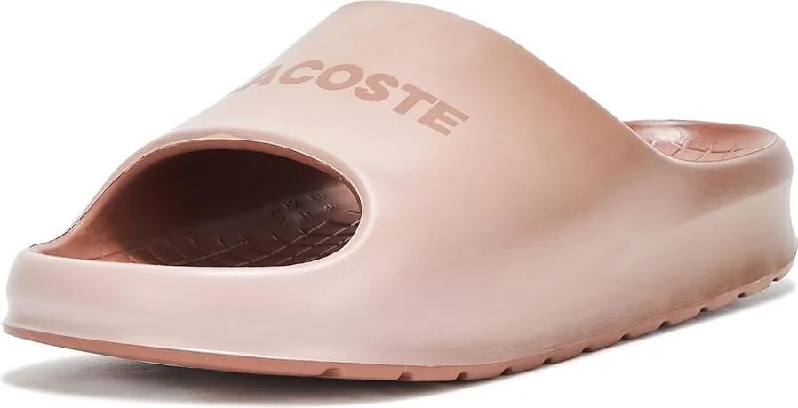 Чоловічі шльопанці Serve Slide 2.0 Lacoste з логотипом 43 (10 US) 27 см Коричневий 1159854979