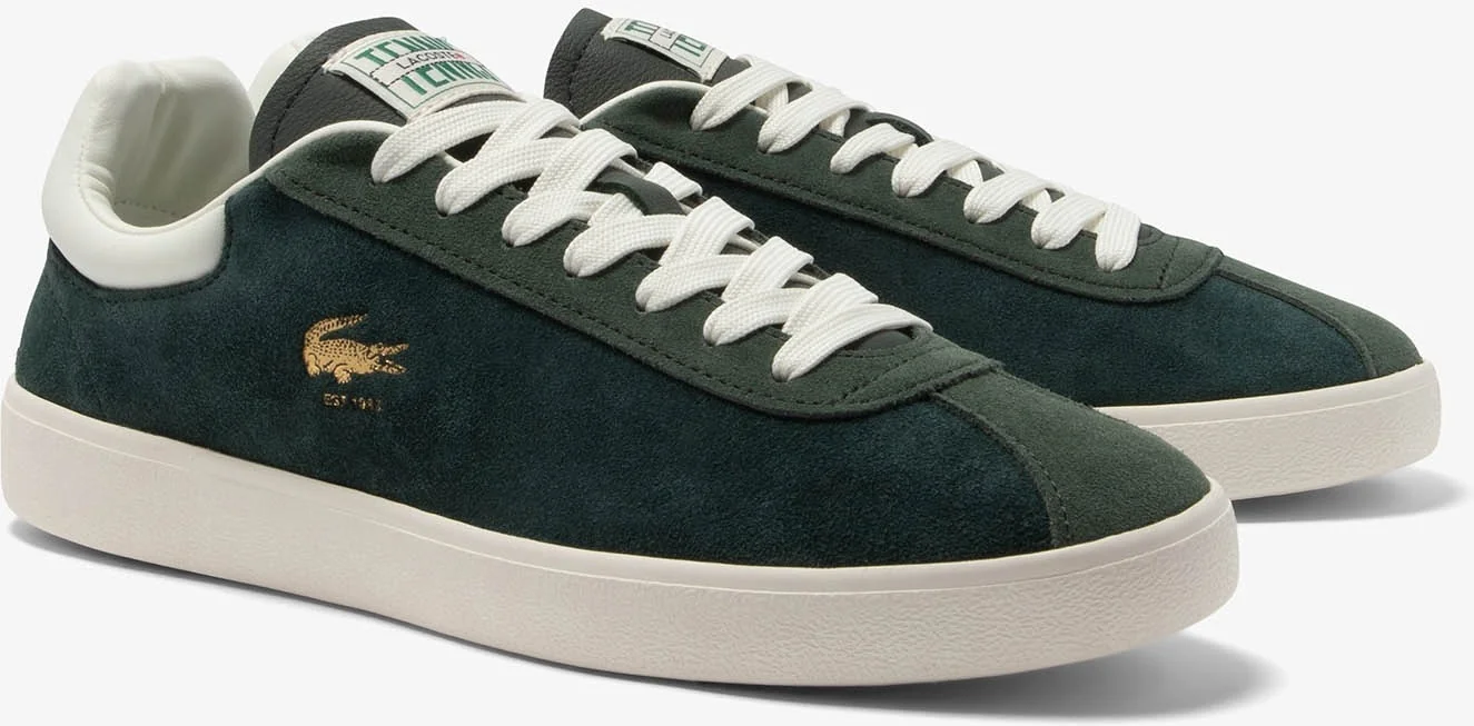 Чоловічі замшеві кеди Lacoste 40,5 (8 US) 26,3 см Зелений 1159855160