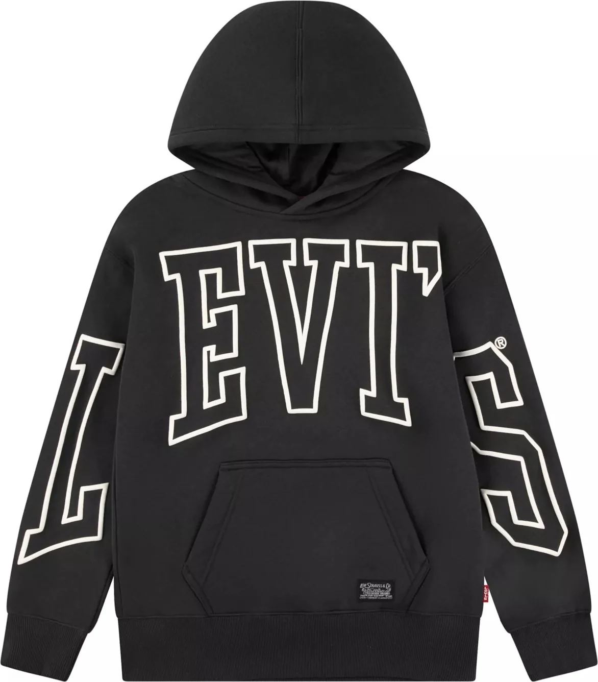 Дитяче худі Levi's з логотипом на флісі 1159856989 (Сірий 6) на зріст 110-116 см