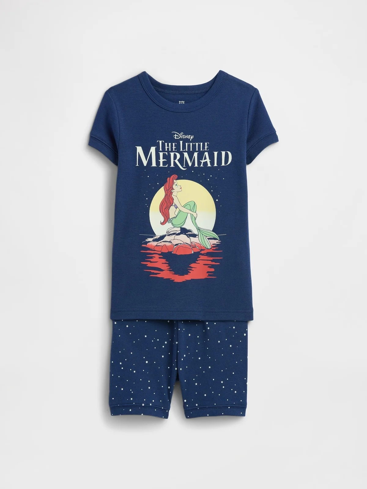 Дитяча піжама Disney Little Mermaid GAP футболка та шорти 1159858506 (Синій 3) на зріст 100 см