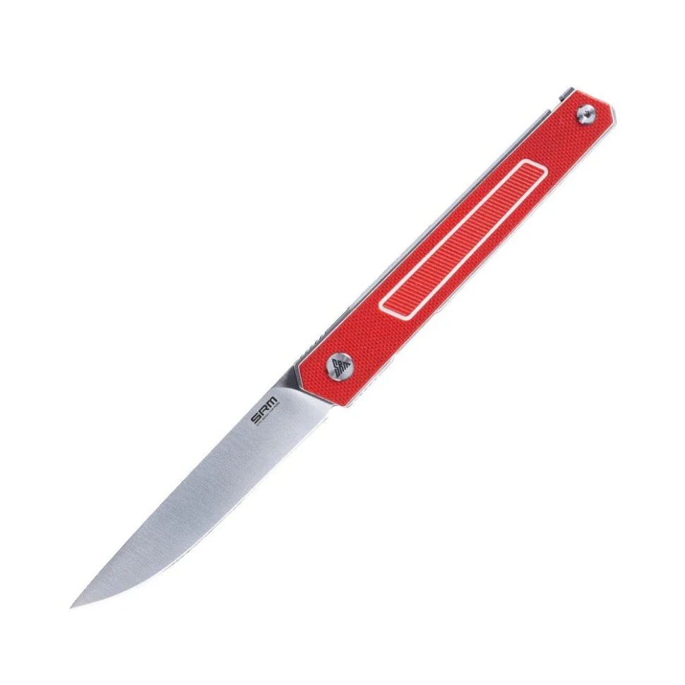 Ніж складаний туристичний SRM Swift 125L-GR (8 см) 12C27 / G10 червоний