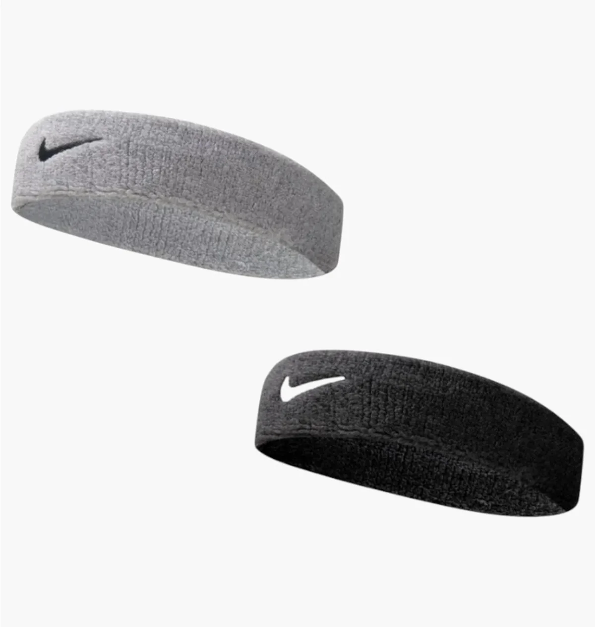 Пов'язки на голову Nike FLEX CLASSIC HEADBANDS білі, чорні (2 штуки)