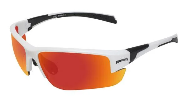 Очки защитные открытые Global Vision Hercules-7 White (G-Tech™ red) красные зеркальные