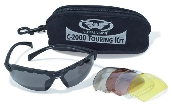 Очки защитные со сменными линзами Global Vision C-2000 Touring Kit сменные линзы — Нові надходження