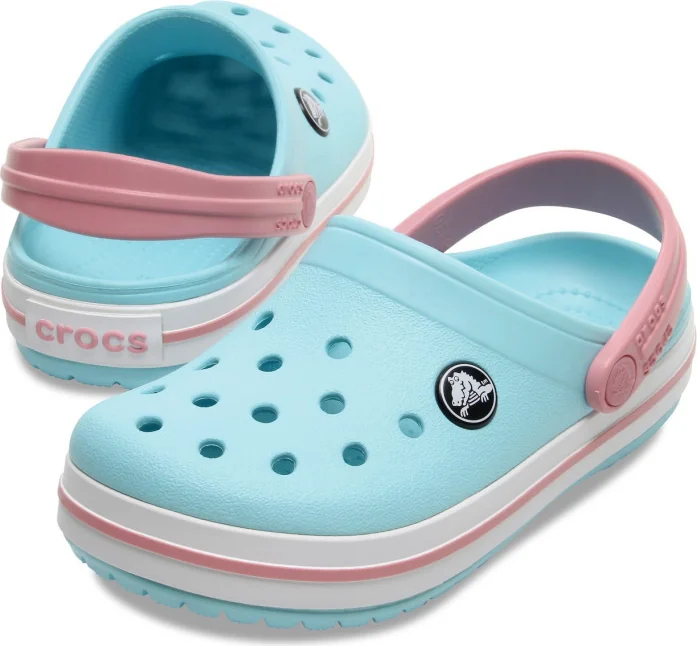 Сабо підліткові UNI Crocband Clog K BBt 207006-4S3-Ice Blue/White CROCS J1 (32-33) Блакитний
