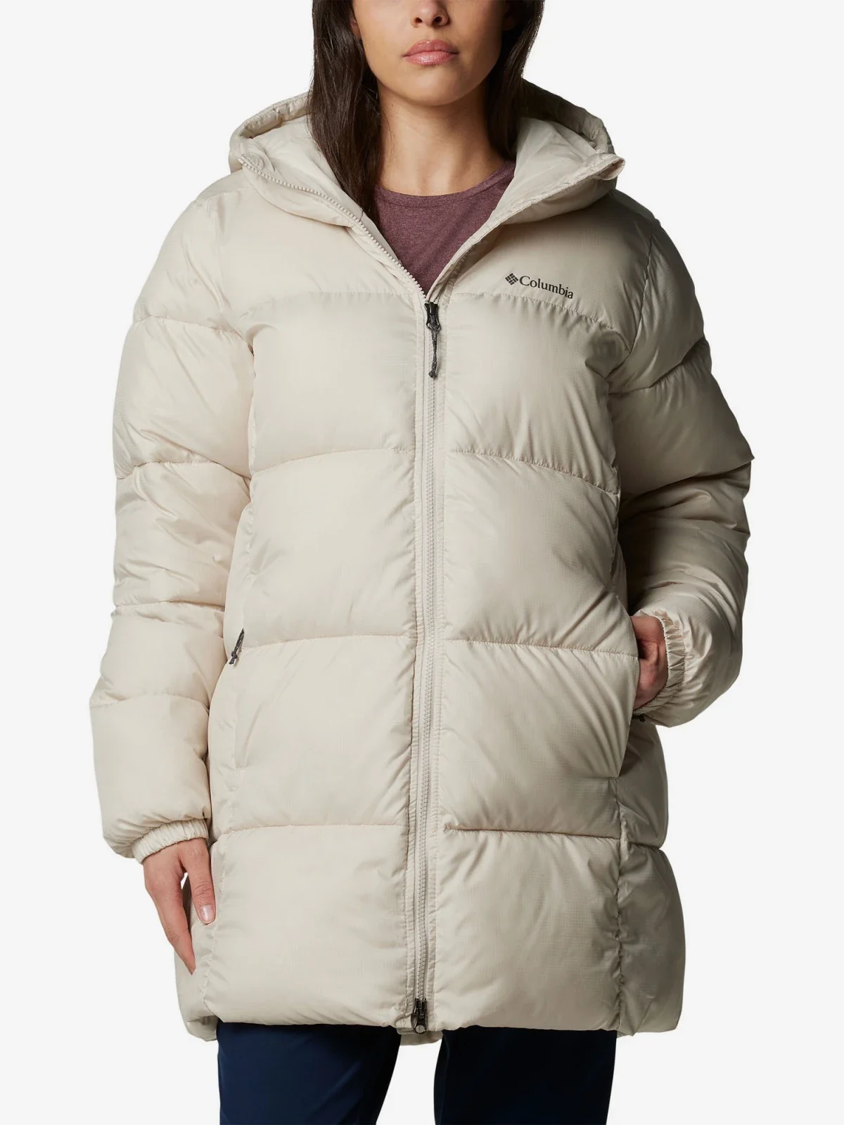 Куртка утеплена Puffect™ II Mid Jacket Hooded 2088471CLB-278 Columbia 2088471CLB-278  Куртка утеплена штучним пухом жіноча Puffect™ II Mid Jacket Hooded бежевий р. (44) Бежевий