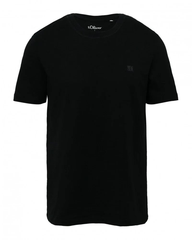 Футболка men's T-shirt 2161561-9999 s.Oliver L Чорний