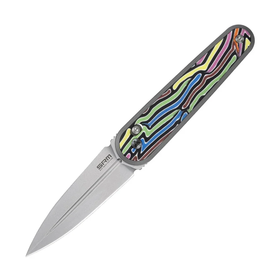 Ніж складаний кишеньковий SRM Twin 251MB-GX (7.6 см) N690 / G10 різнобарвний