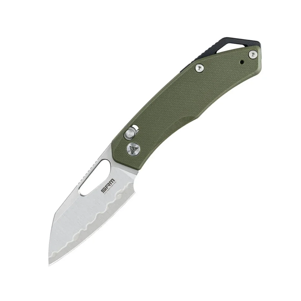 Ніж складаний кишеньковий SRM Cub 261M-GP2 (7.3 см) 140Cr / G10 зелений
