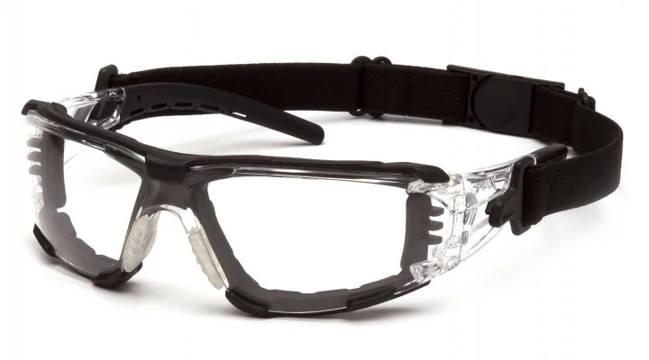 Очки защитные с уплотнителем Pyramex Fyxate (clear) Super Anti-Fog H2MAX, прозрачные