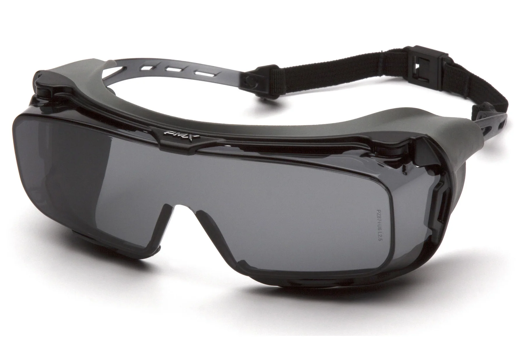 Очки защитные с уплотнителем Pyramex Cappture-Plus (gray) Super Anti-Fog H2MAX, серые