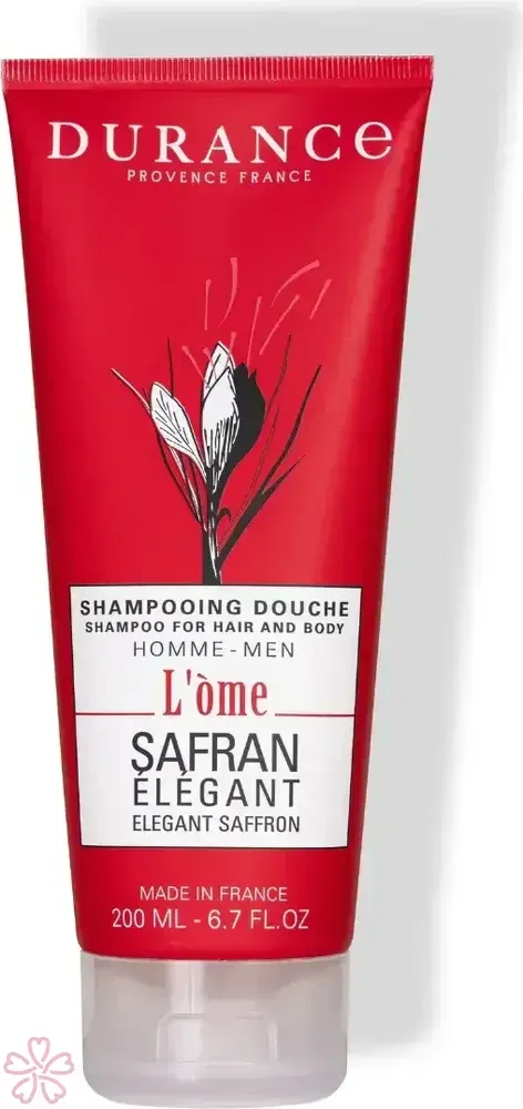 Шампунь для тела и волос Durance L'ome Shampooing Douche 200 мл Елегантний шафран — Нові надходження