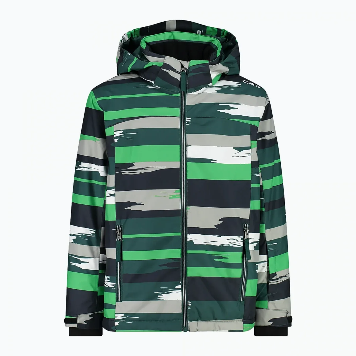Куртка лижна дитяча JACKET SNAPS HOOD FEEL WARM 39W1924-05ZU CMP 140 Зелений