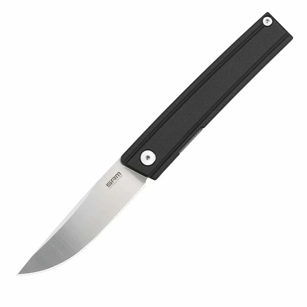 Ніж складаний туристичний SRM Gent 401LC-GB (8.3 см) 10Cr / G10 чорний