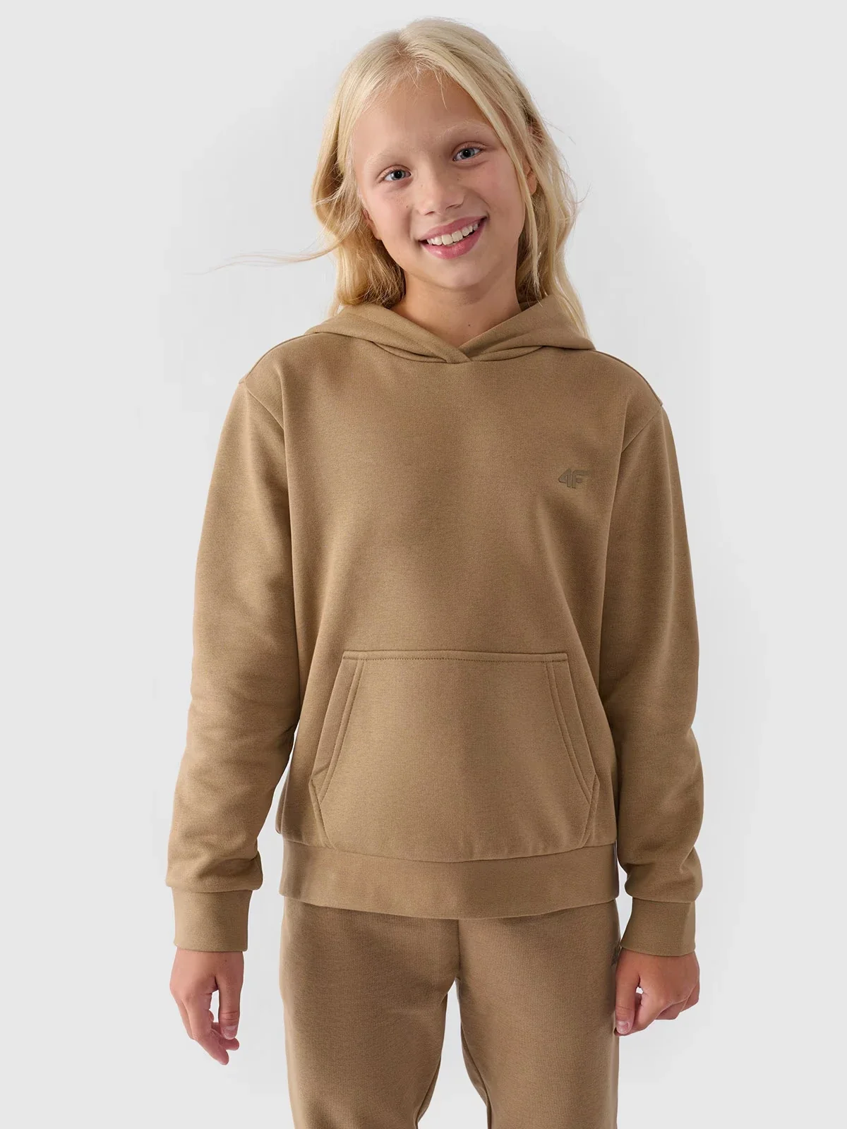 Худі дитяче SWEATSHIRT F1316 4FJWMM00TSWSF1316-83S 4F 134 Коричневий
