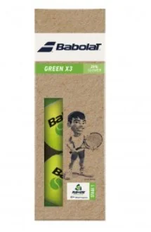 М'ячі для тенісу Babolat GREEN paper pack 3 ball
