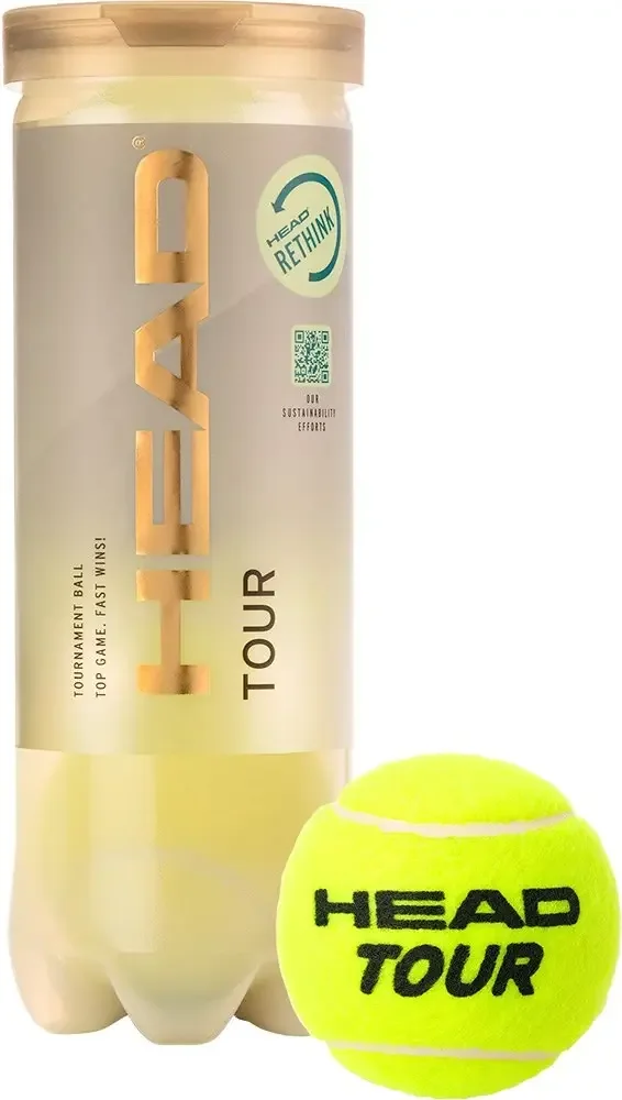 М'ячі для тенісу Head Tour 3 Ball new