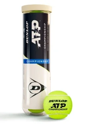 М'ячі для тенісу Dunlop ATP CHAMPIONSHIP 4B пластик банка