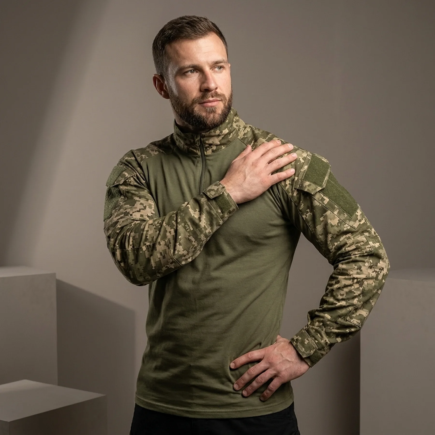 Бойова сорочка Camotec Raid Піксель/Олива, розмір L