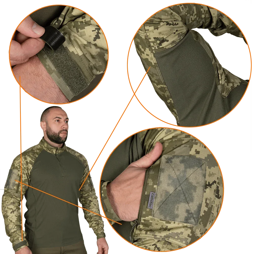 Бойова сорочка Camotec Raid Піксель/Олива, розмір L — фото 5