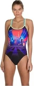 Жіночий купальник Speedo NEON FAN PLMT DOUB XBCK AF BLACK/GREEN 8-10626D279, 26