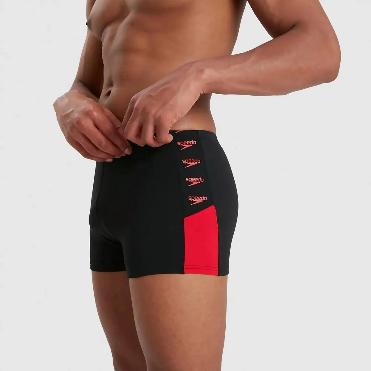 Чоловічі плавки Speedo Boom Logo Splice Asht Am Black/Red 8-12823C728, 28