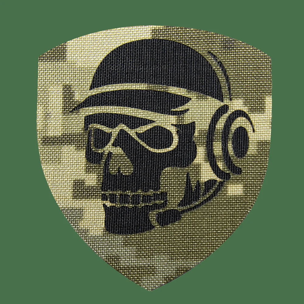 Шеврон Camotec Череп зв'язківець (7*8) Піксель (9022)