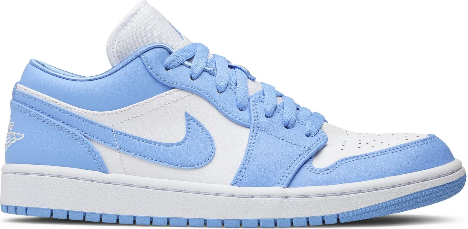 Кросівки Air Jordan 1 Low Wmns White/Light Blue