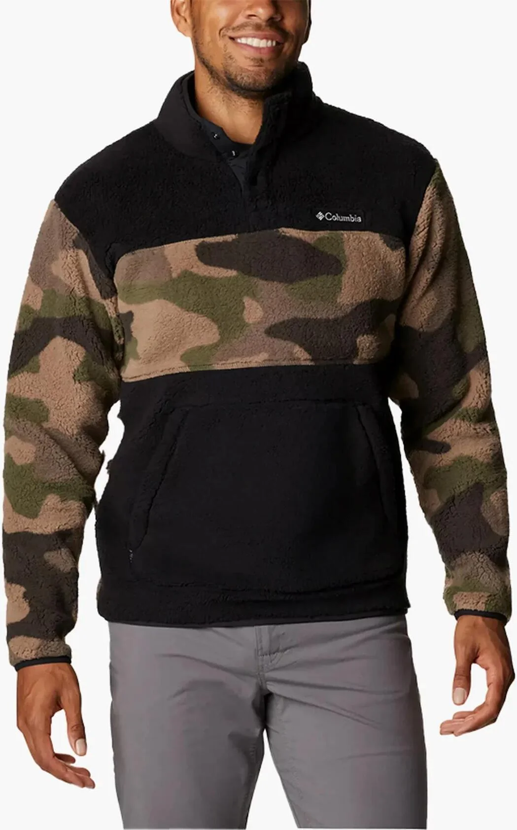Оригінальна тепла чоловіча толстовка Columbia Rugged Ridge Sherpa Half Snap