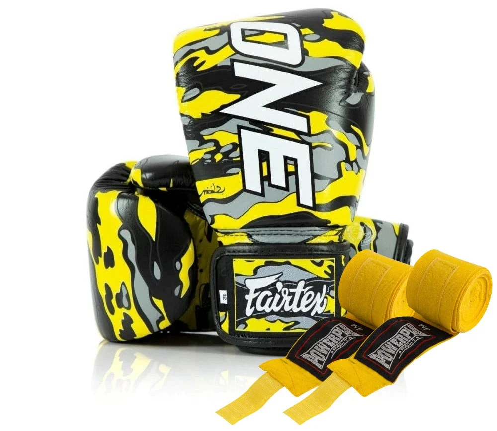 Боксерські рукавиці Fairtex BGV-ONE X STBG (натуральна шкіра) 10 унцій (бинти в комплекті)