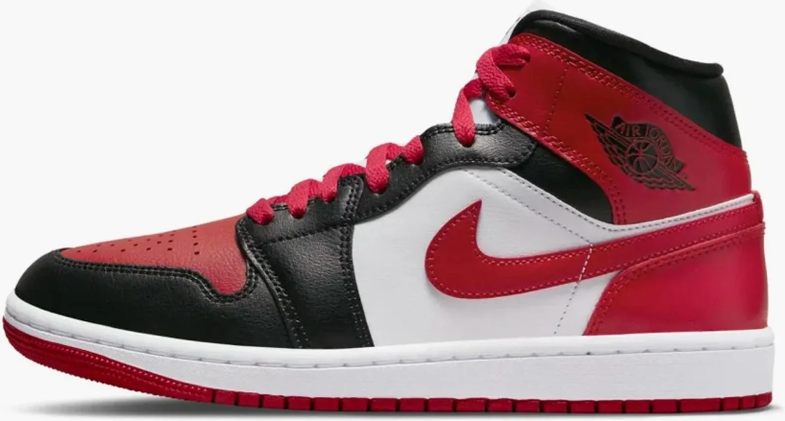 Кросівки жіночі Jordan 1 Mid Bred Toe (BQ6472-079)