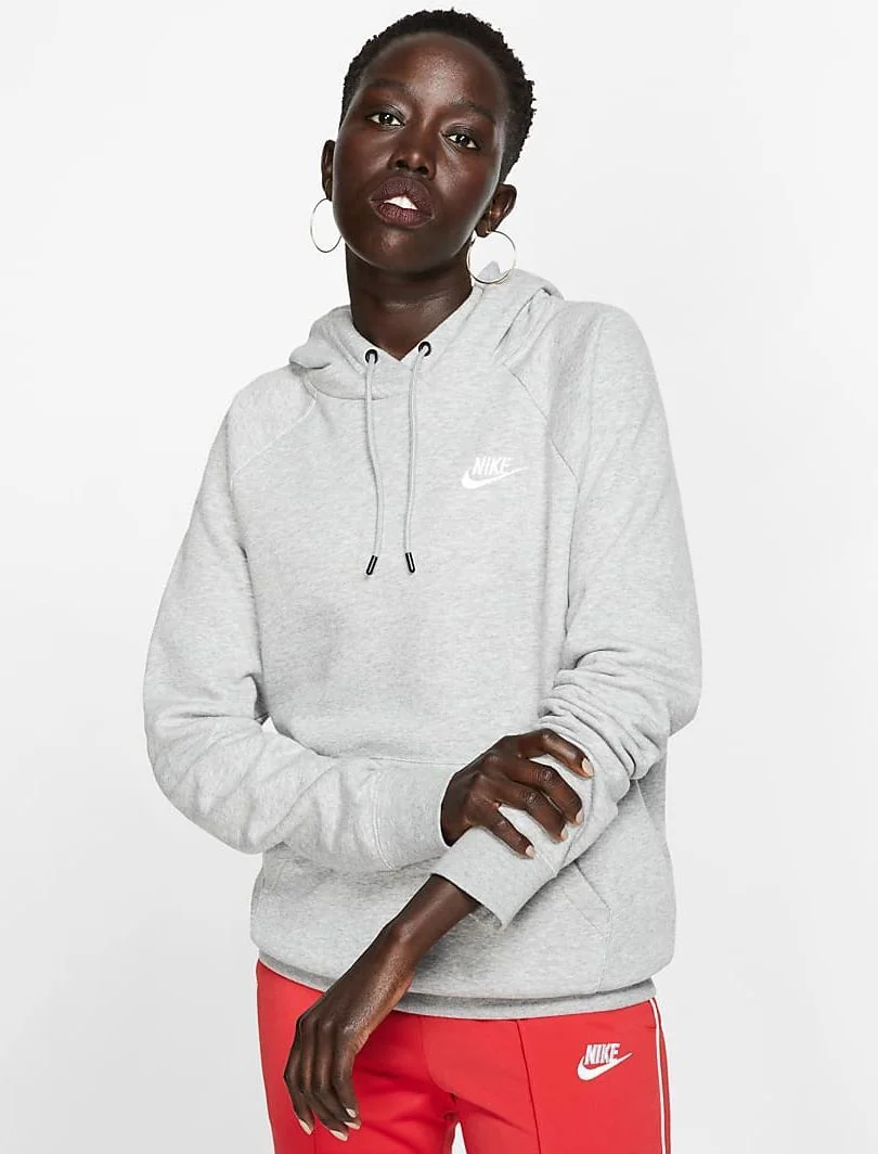 Худі жіноче Nike W Essential Fleece Hoodie Grey BV4124-063 S