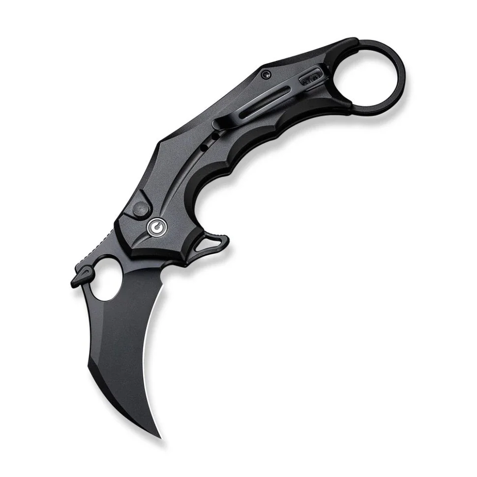 Ніж складаний кишеньковий Civivi Incisor II, (5.1 см) Nitro-V / Aluminum чорний