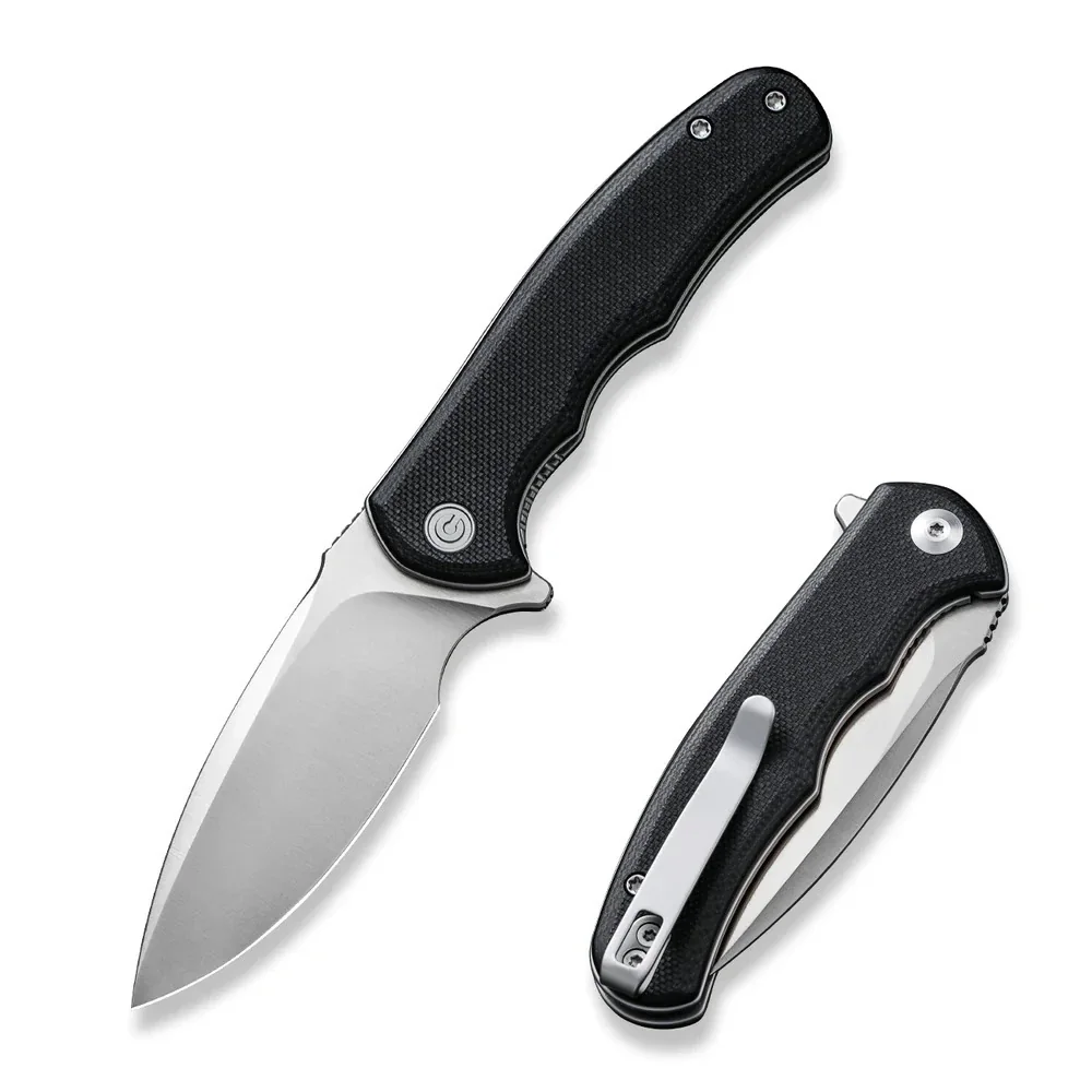 Ніж складаний кишеньковий Civivi Mini Praxis, (7.5 см) D2 / G10 чорний